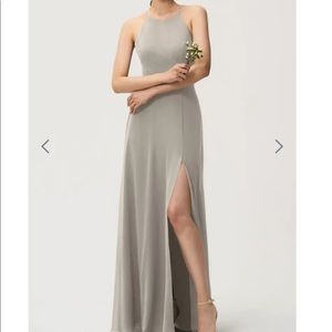 Jenny Yoo Bridesmaid Dress | Kayla | Earl Grey | Size: 4
